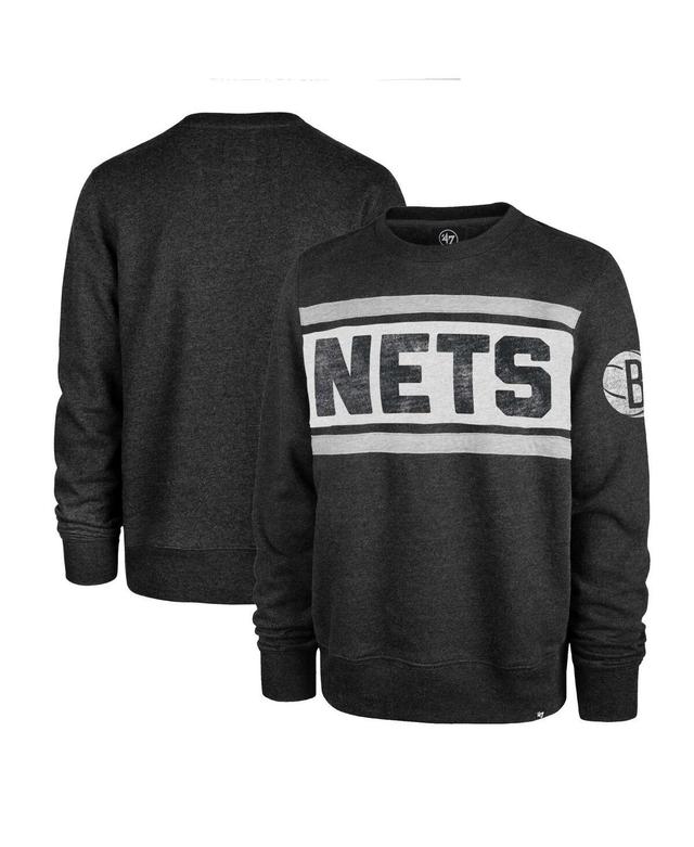 Mens 47 Heather Black Brooklyn Nets Tribeca Emerson Pullover Sweatshirt Product Image