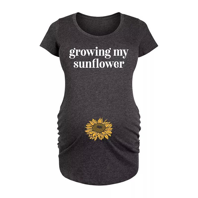 Maternity Growing My Sunflower Graphic Tee, Girls Product Image