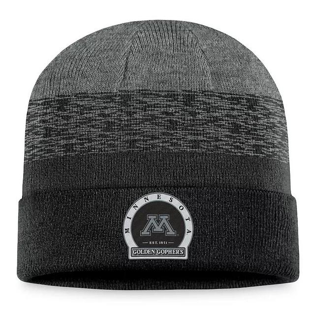 Mens Top of the World Heather Black Minnesota Golden Gophers Frostbite Cuffed Knit Hat Product Image