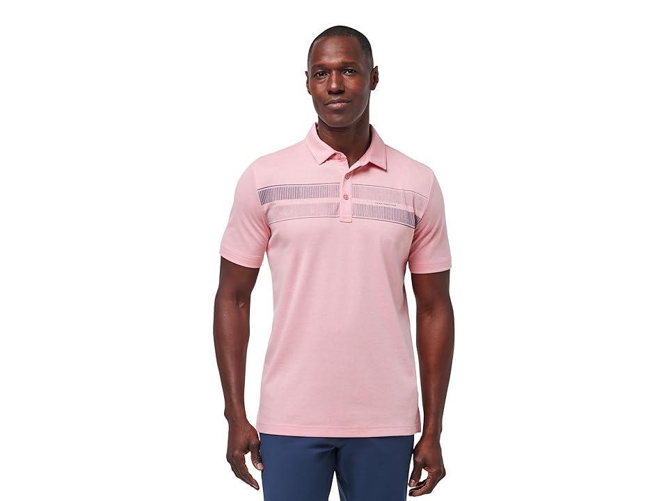 TravisMathew Local Discount (Heather Blush) Men's Short Sleeve Knit Product Image