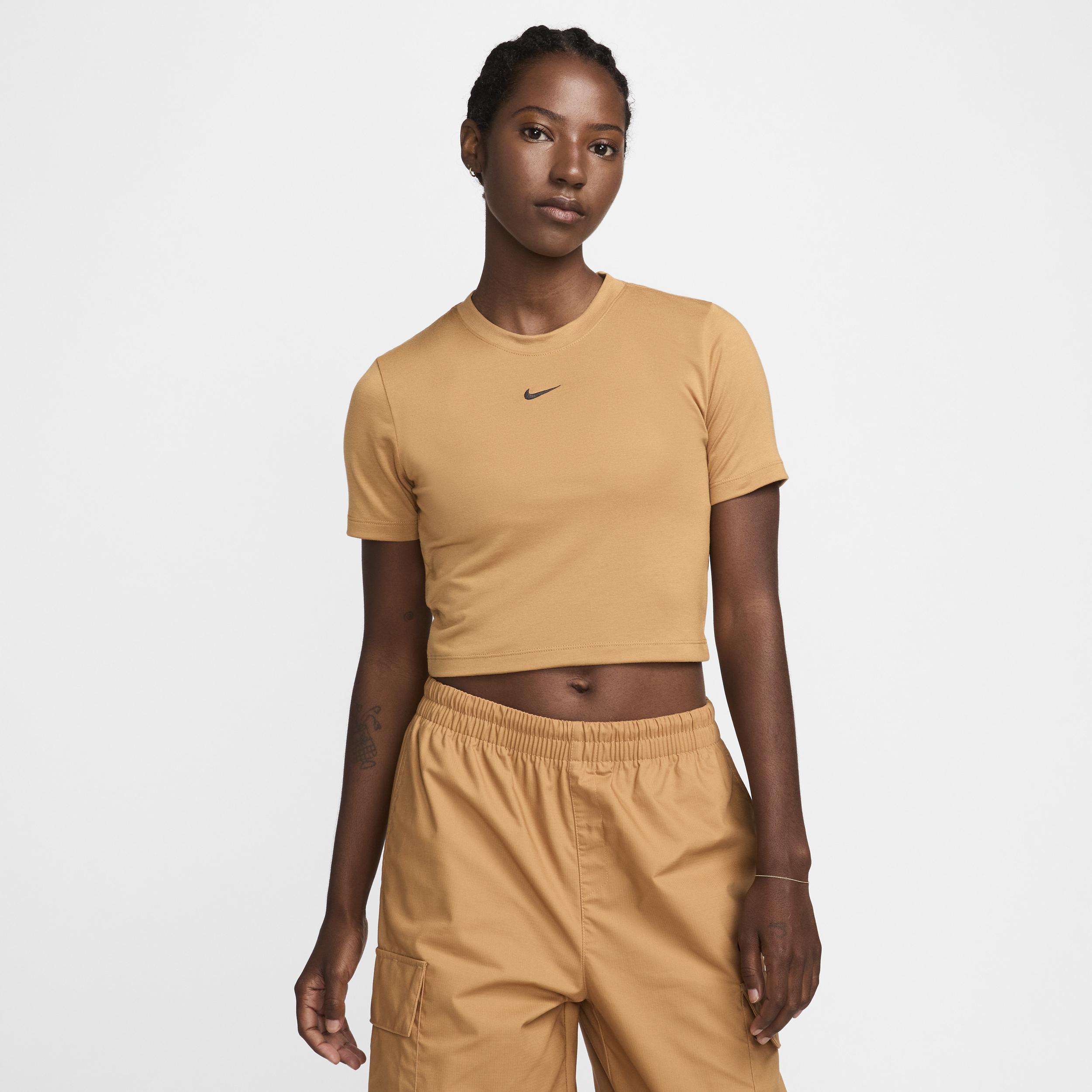 Womens Nike Sportswear Essential Slim Cropped T-Shirt Product Image