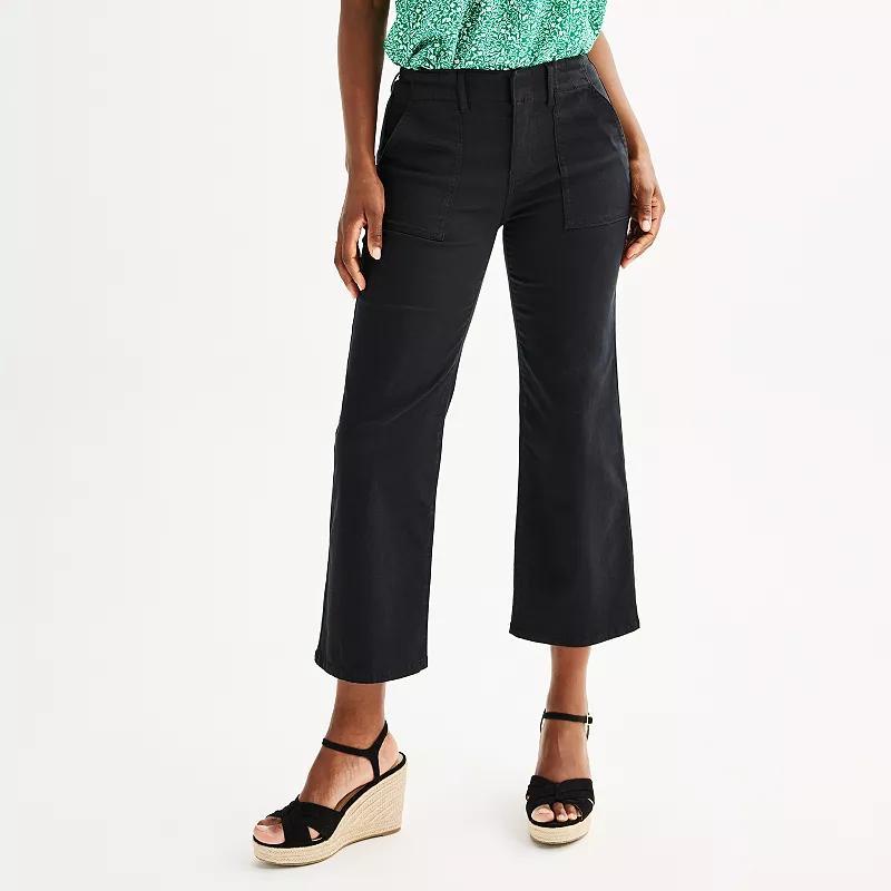 Womens Draper James Stretch Twill Wide Leg Pants Product Image