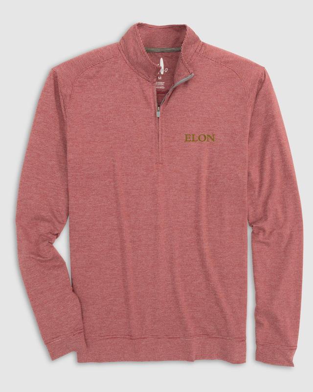 johnnie-O Elon Vaughn Striped Performance 1/4 Zip Product Image