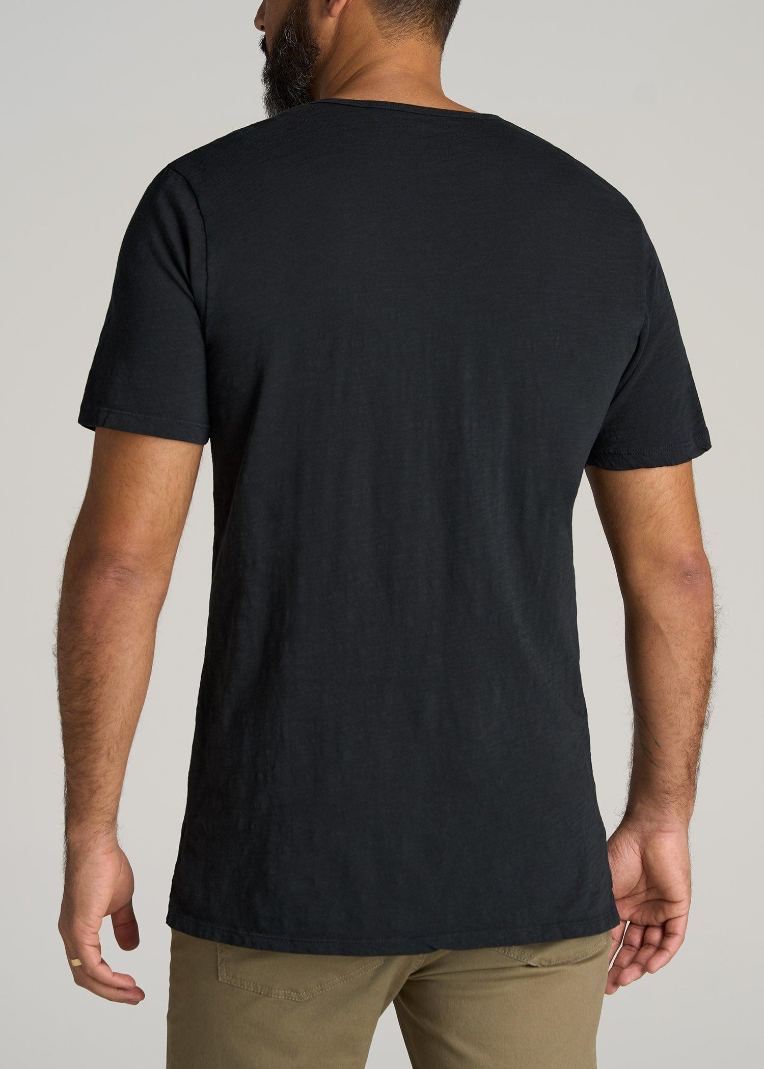 REGULAR-FIT Slub Tee in Black - Tall Men's Shirts Male Product Image