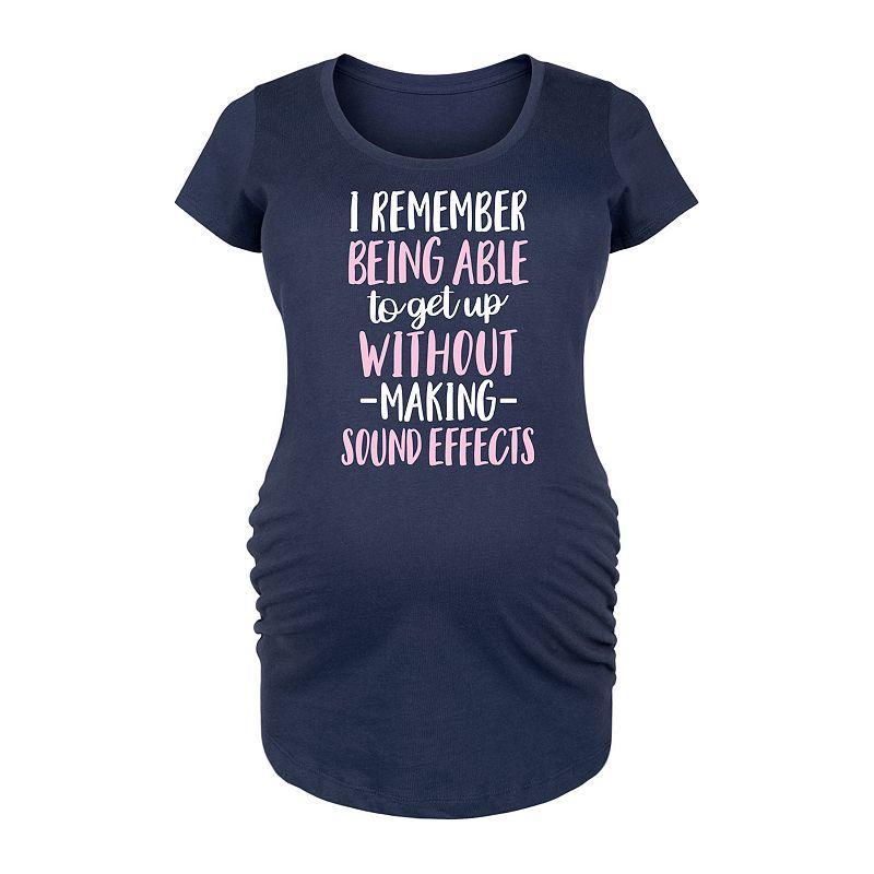 Maternity Getting Up Without Sound Effects Graphic Tee, Womens Product Image