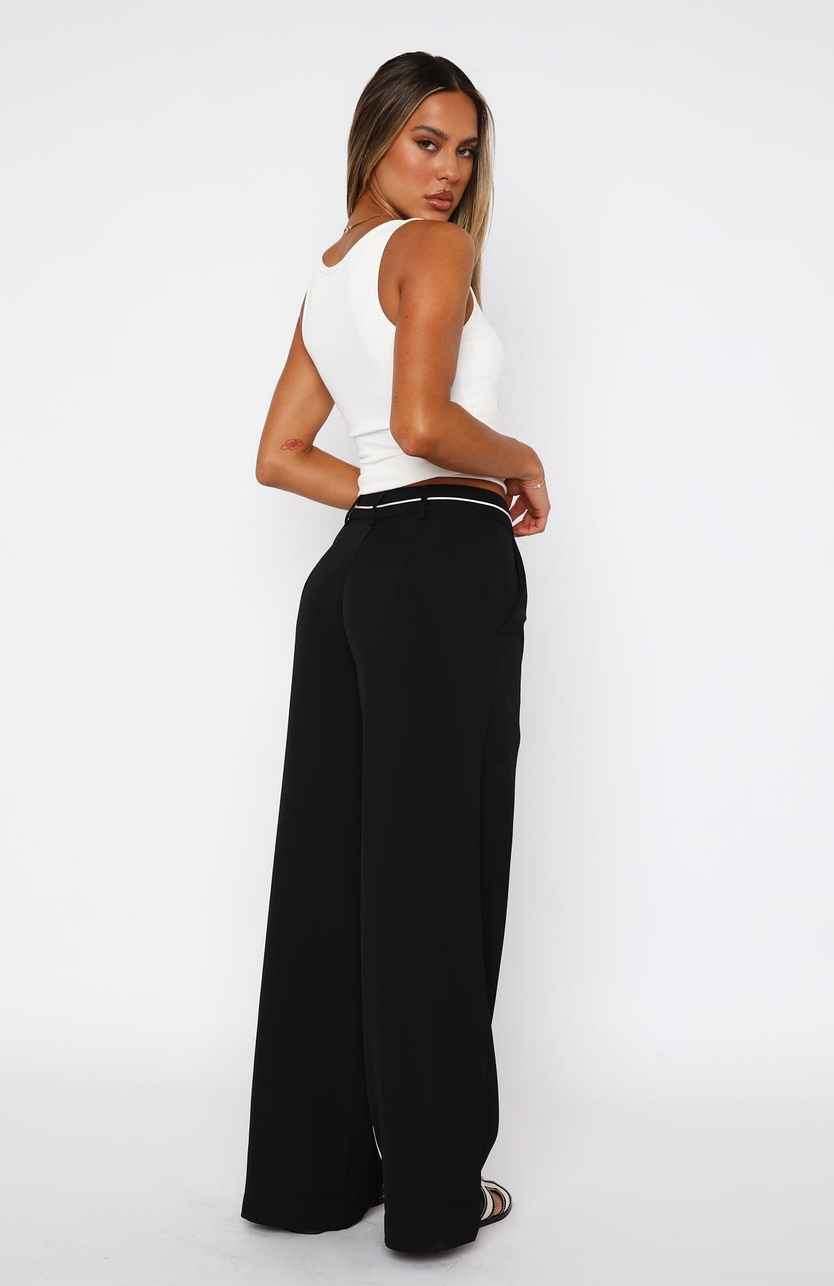 It's A Given Mid Rise Pants Black Product Image