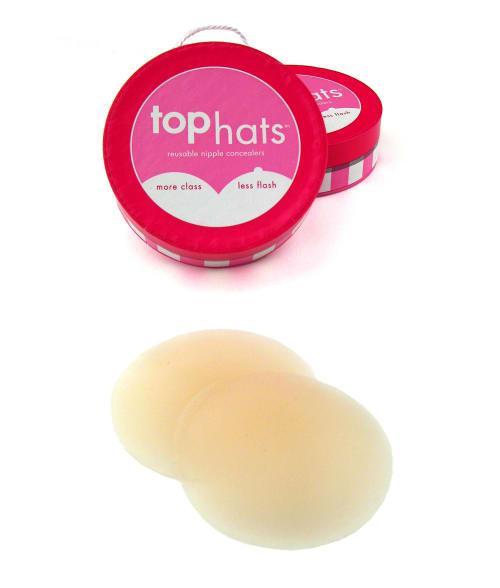 Commando Top Hats Nipple Concealers (Clear) Women's Bra Product Image
