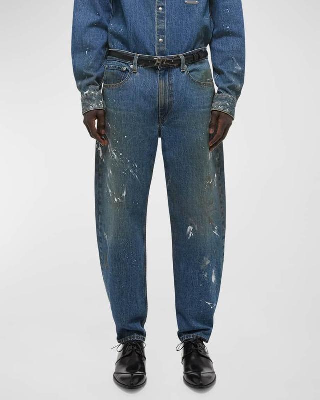 Mens Cropped Wide-Leg Jeans Product Image