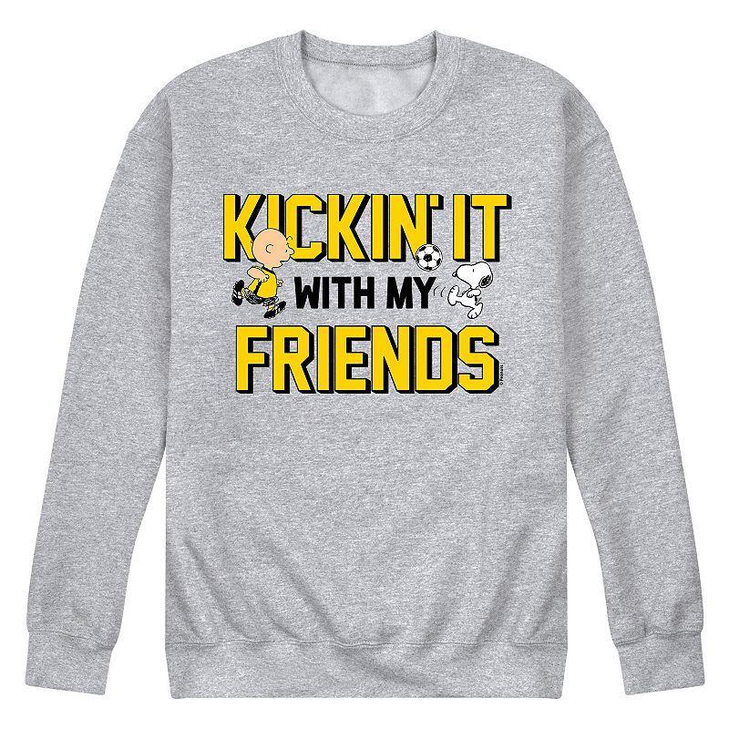 Mens Peanuts Kicking With My Friends Sweatshirt Product Image