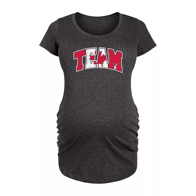 Maternity Team Canada Graphic Tee, Womens Blue Product Image