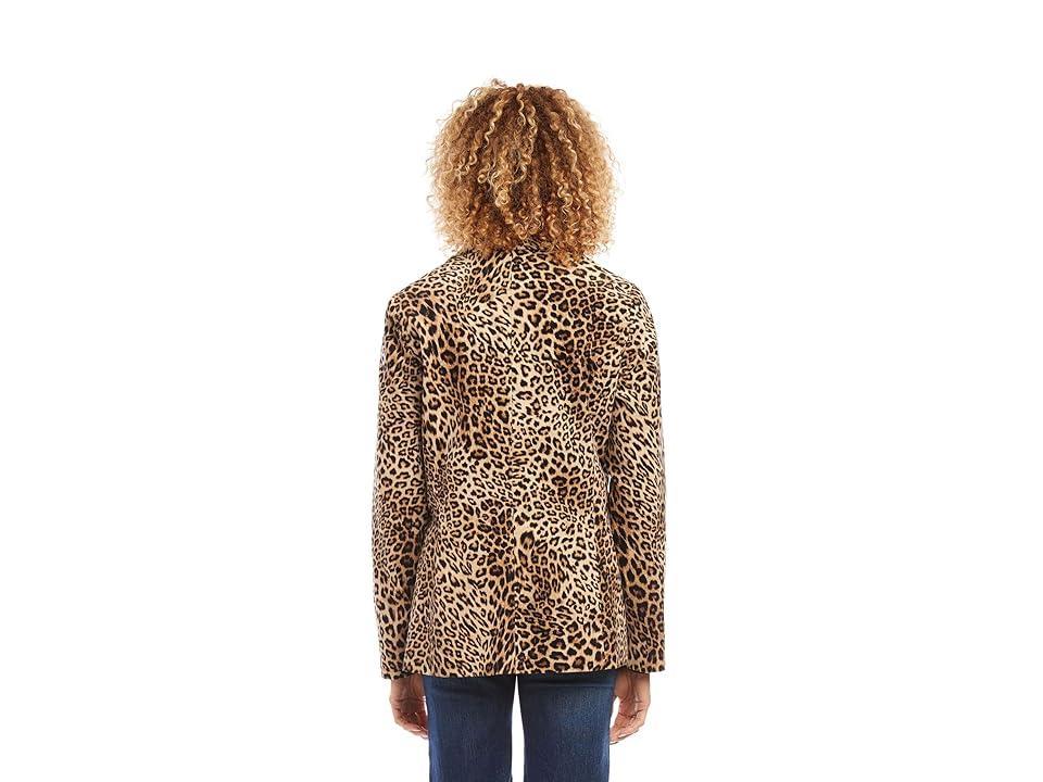 Karen Kane Leopard Corduroy Jacket (Leopard) Women's Jacket Product Image