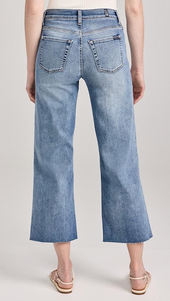 7 For All Mankind Cropped Alexa Raw Cut Hem Jeans | Shopbop Product Image