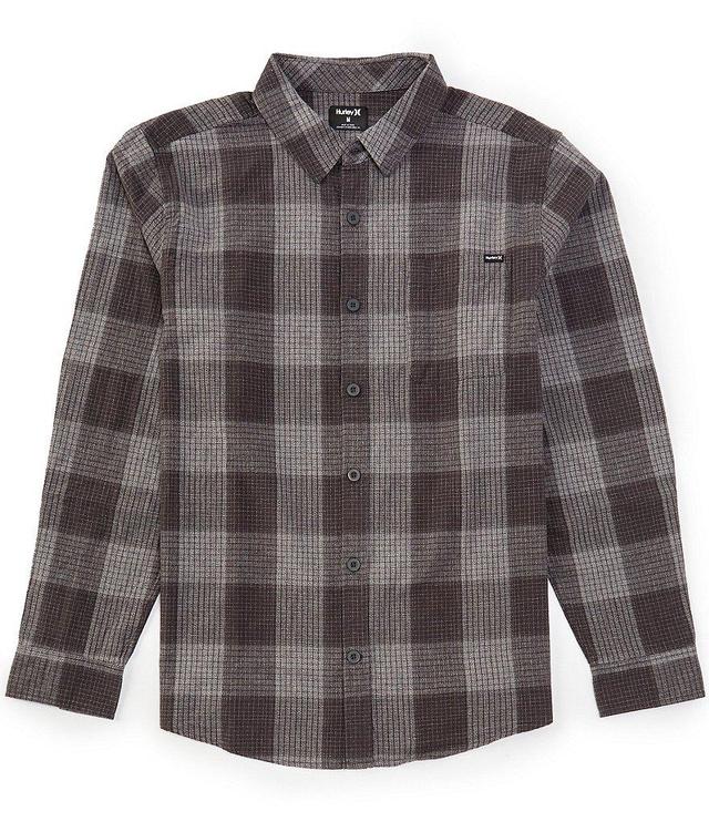 Hurley Portland Long Sleeve Plaid Organic Flannel Woven Shirt Product Image