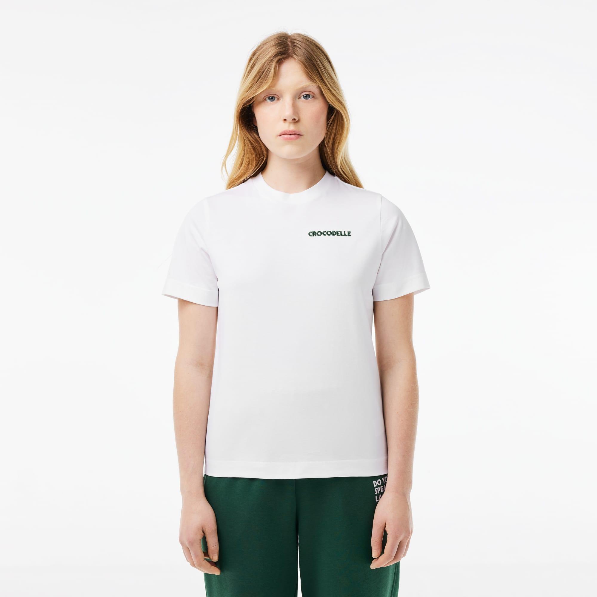 Crocodelle Embroidered Cotton T-shirt Product Image