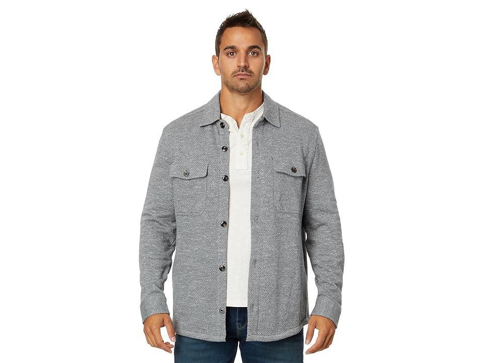 Faherty Inlet Knit CPO (Medium Grey Melange) Men's Jacket Product Image