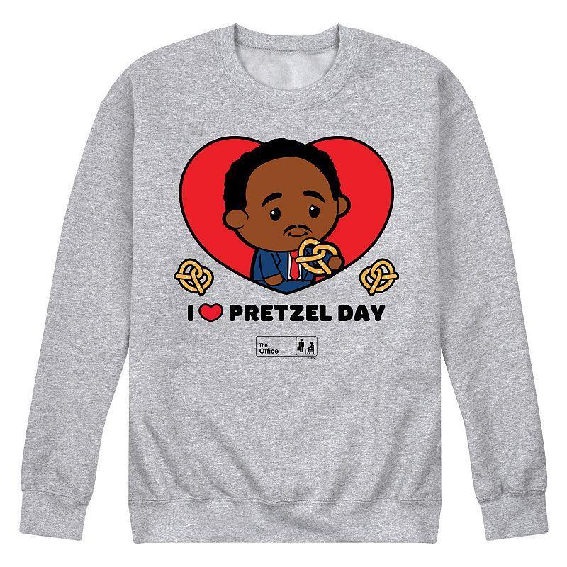 Mens The Office Pretzel Day Fleece Sweatshirt Product Image