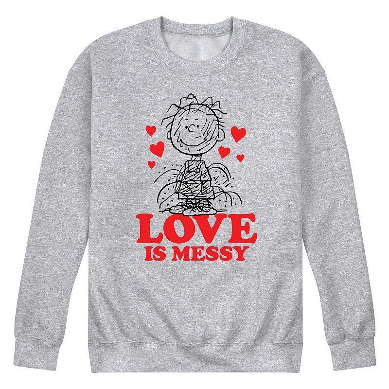 Mens Peanuts Pigpen Love Is Messy Sweatshirt Product Image