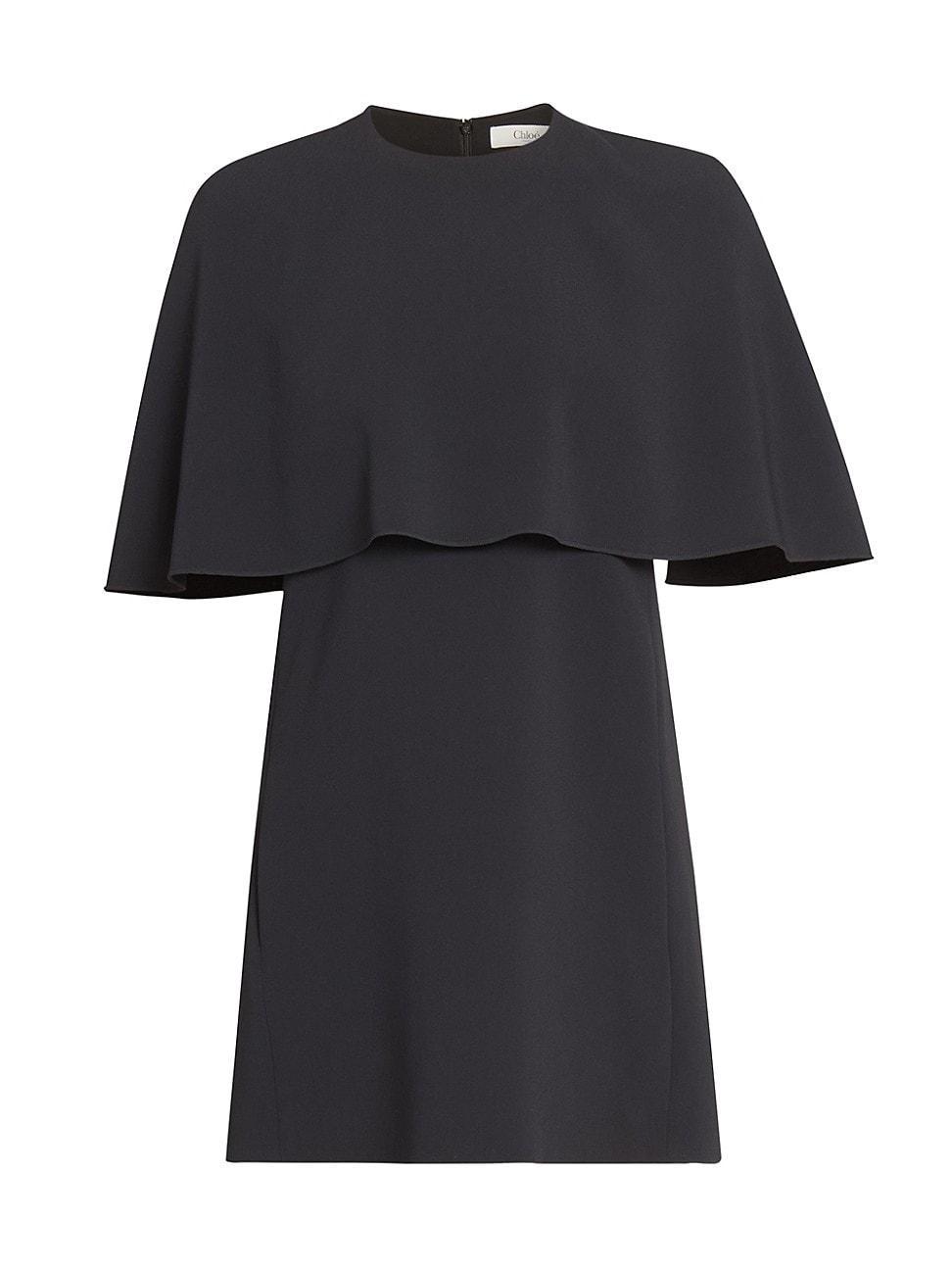 Womens Cape A-Line Minidress Product Image