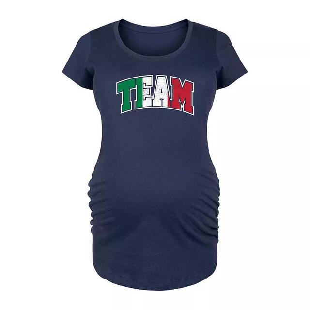 Maternity Team Italy Graphic Tee, Womens Grey Gray Product Image