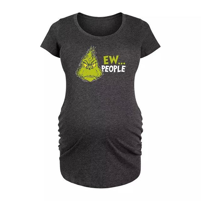 Maternity Dr. Seuss Grinch Ew.. People Graphic Tee, Womens Product Image