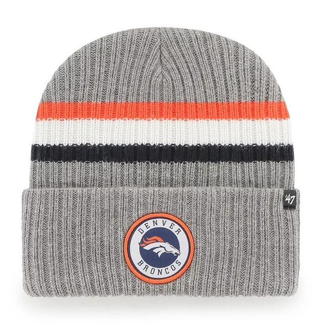 Mens 47 Gray Denver Broncos Highline Cuffed Knit Hat Product Image