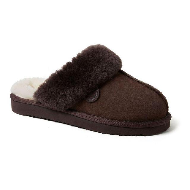 Fireside by Dearfoams Sydney Scuff Womens Slippers Brown Product Image