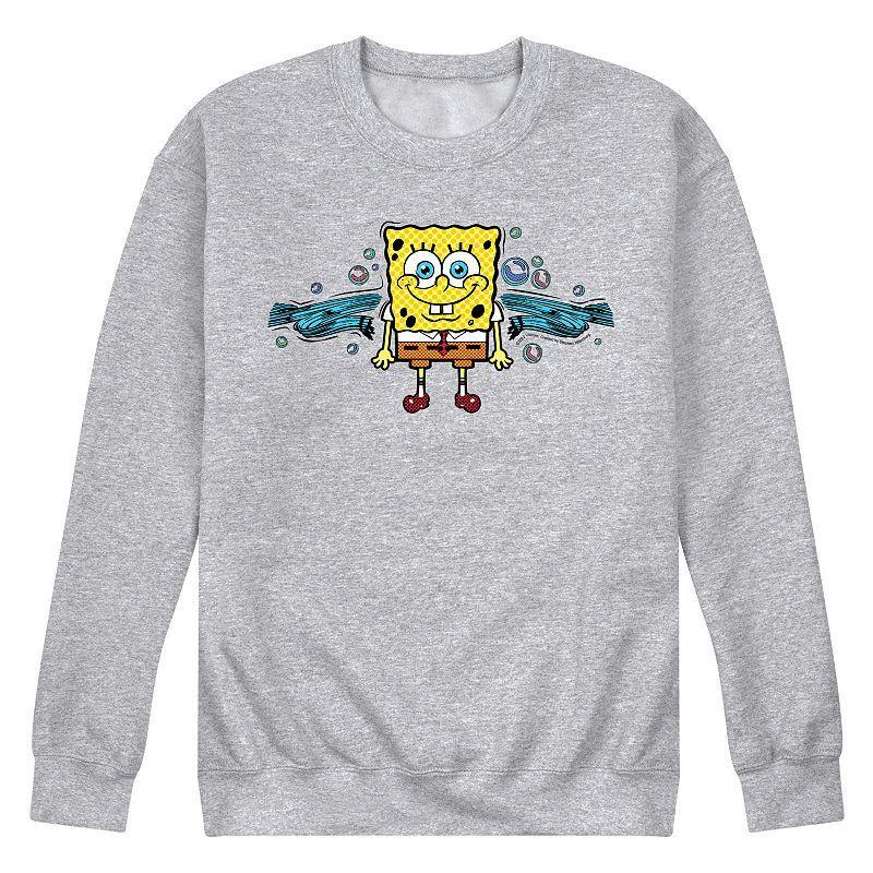 Mens Nickelodeon SpongeBob SquarePants Pop Pattern Fleece Sweatshirt Product Image