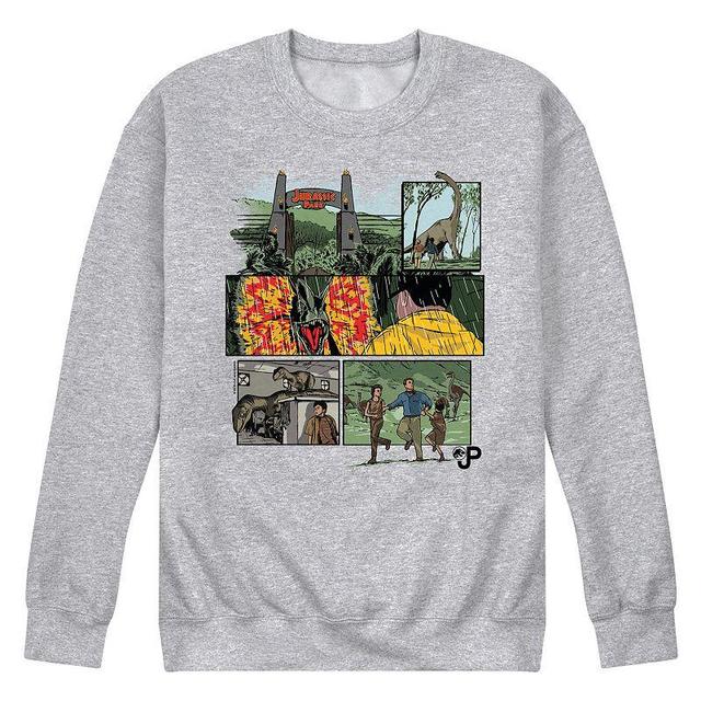 Mens Jurassic World Comic Long Sleeve Med Grey Product Image