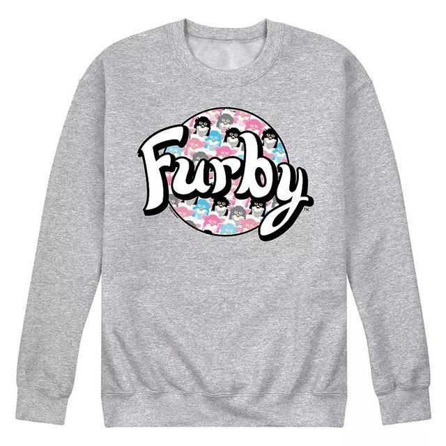 Mens Furby Logo Fleece Sweatshirt Grey Gray Product Image