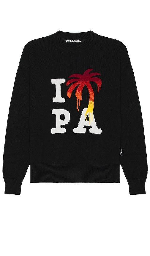 Palm Angels I Love Pa Sweater in Black Product Image