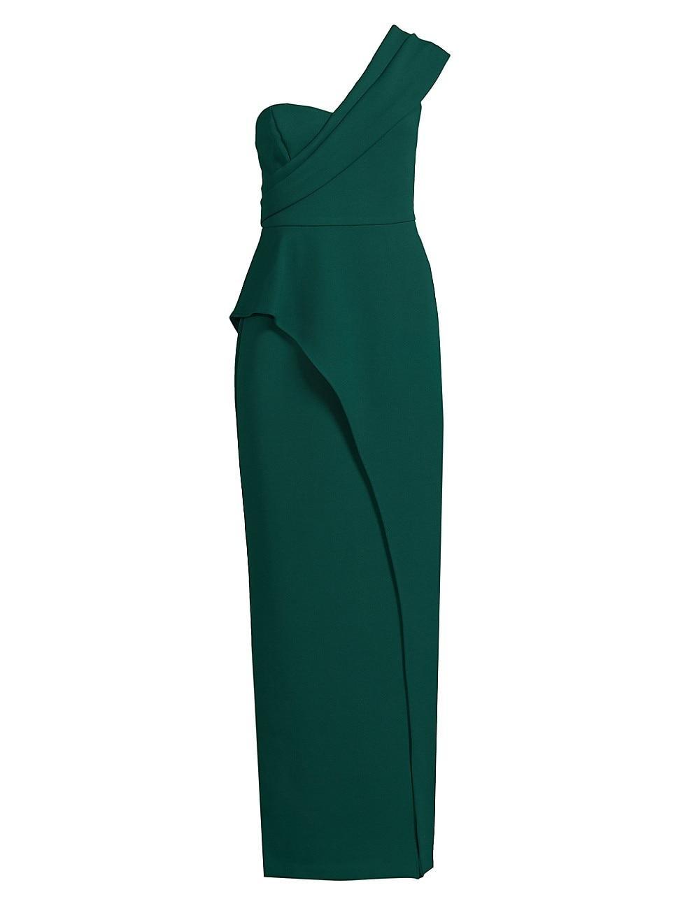 Aidan Mattox Asymmetric One Shoulder Column Gown Product Image