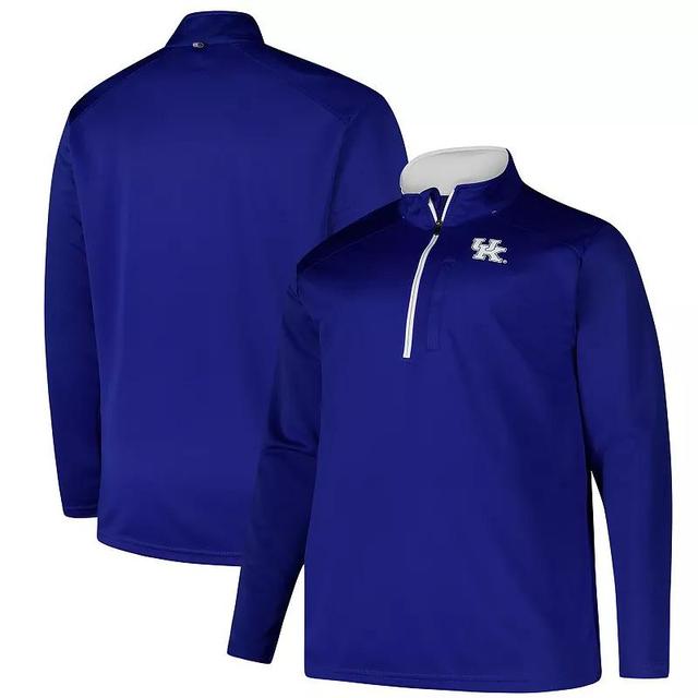 Mens Fanatics Royal Kentucky Wildcats Big & Tall Defender Quarter-Zip Top Product Image