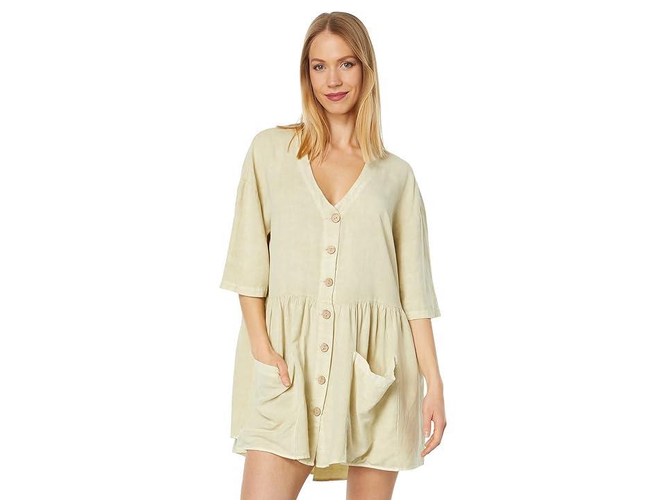 Rip Curl Premium Linen Dress (Off Women's Clothing Product Image