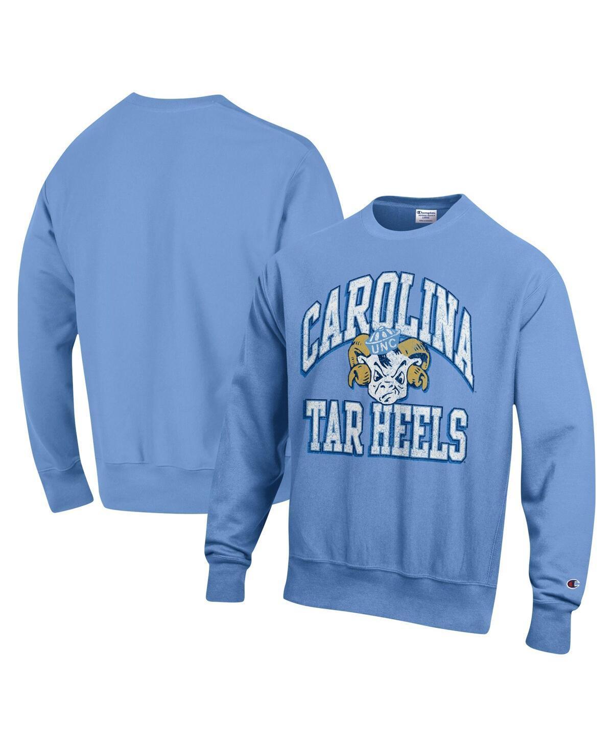 Champion Mens Carolina Blue North Tar Heels Vault Late Night Reverse Weave Pullover Sweatshirt Product Image