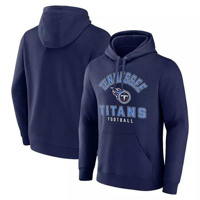 Mens Fanatics Branded Tennessee Titans Between the Pylons Pullover Hoodie Blue Product Image