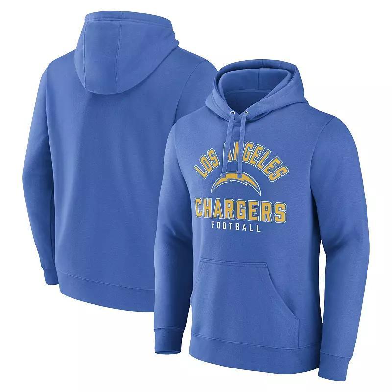 Mens Fanatics Branded Powder Blue Los Angeles Chargers Between the Pylons Pullover Hoodie Product Image