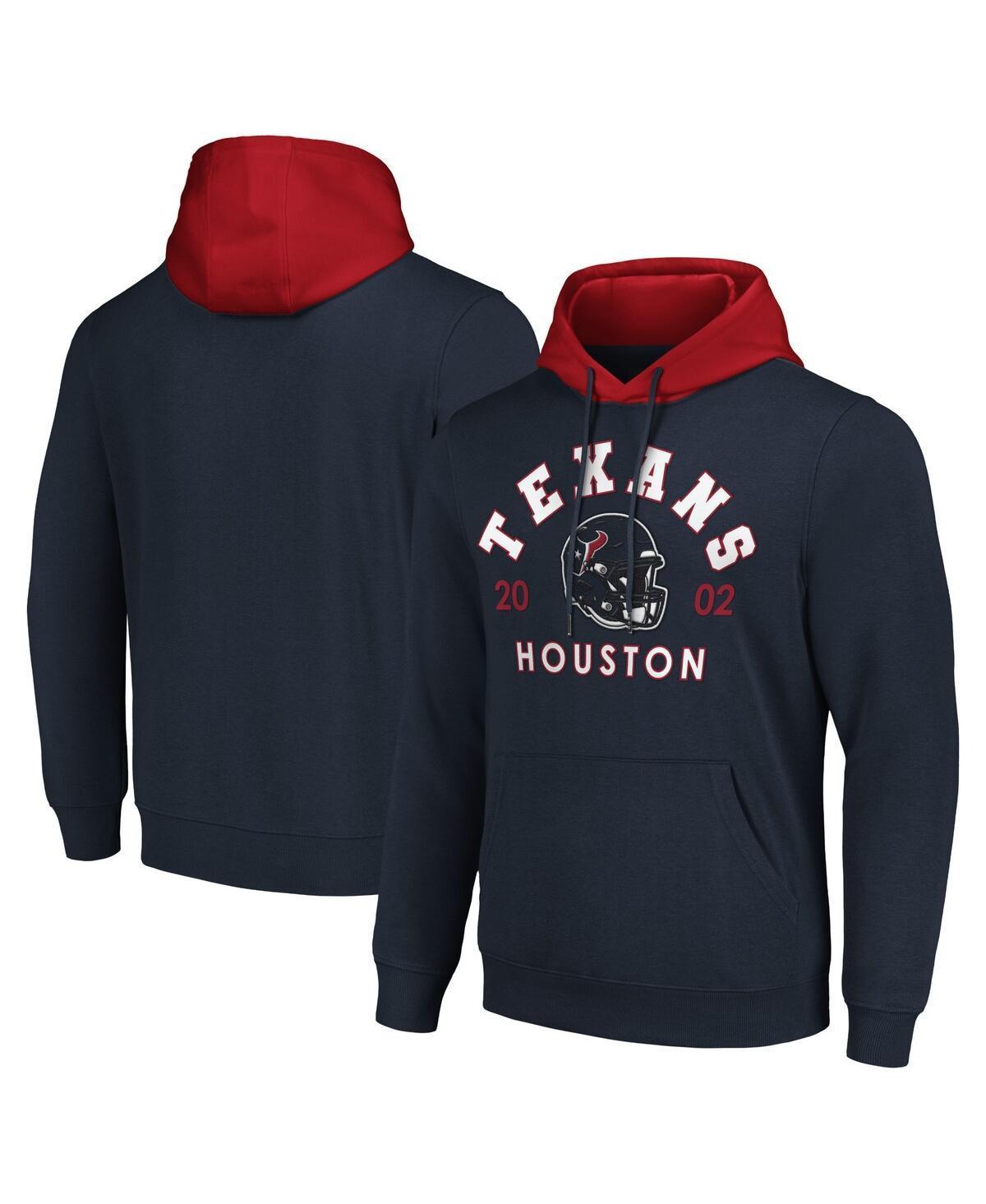 Mens G-III Sports by Carl Banks Houston Texans Colorblock Pullover Hoodie Blue Product Image