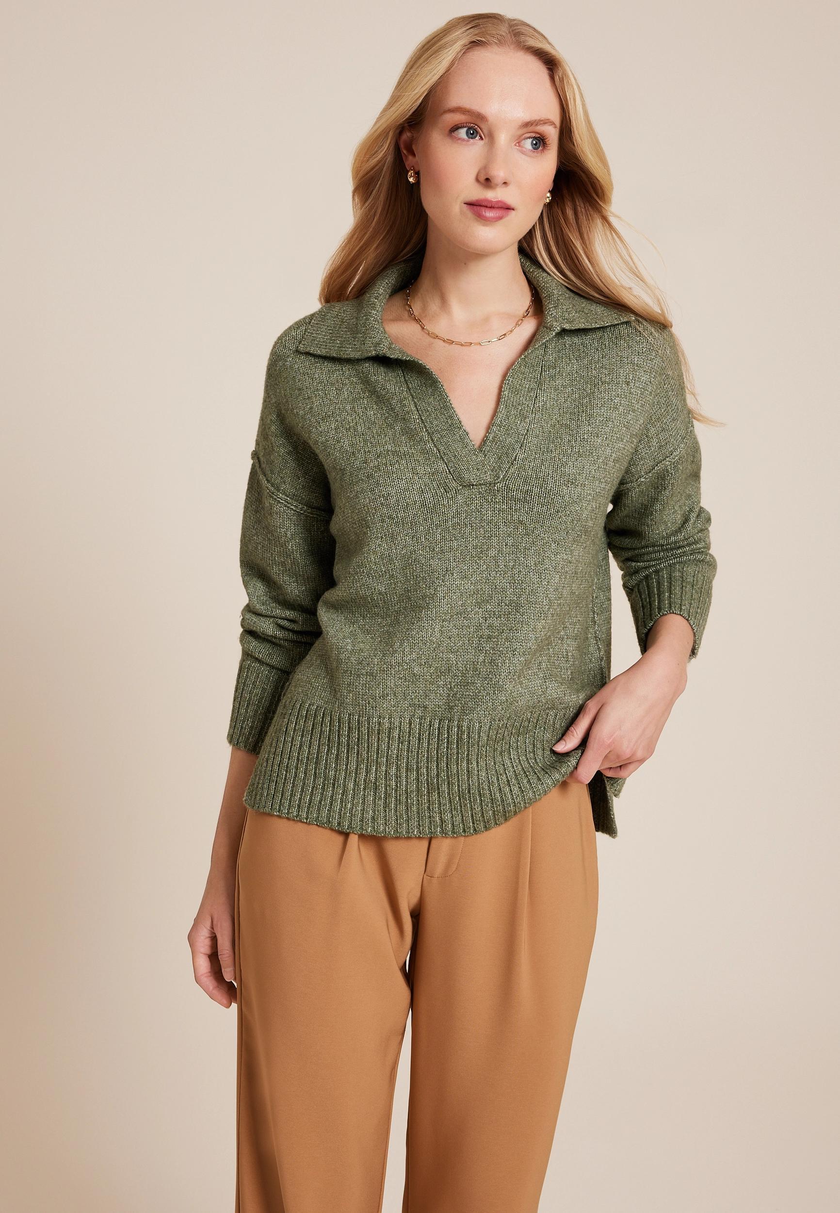 Cozier Than Cashmere Collared Sweater Product Image