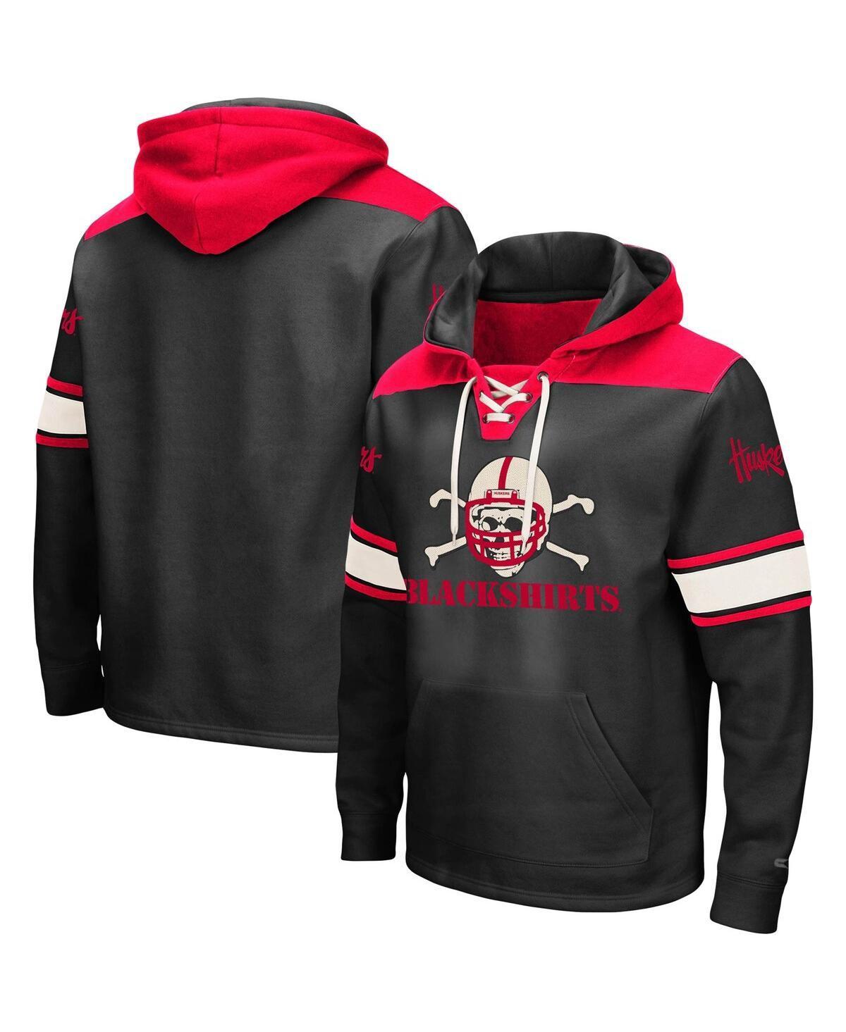 Mens Colosseum Nebraska Huskers 2.0 Lace-Up Logo Pullover Hoodie Product Image