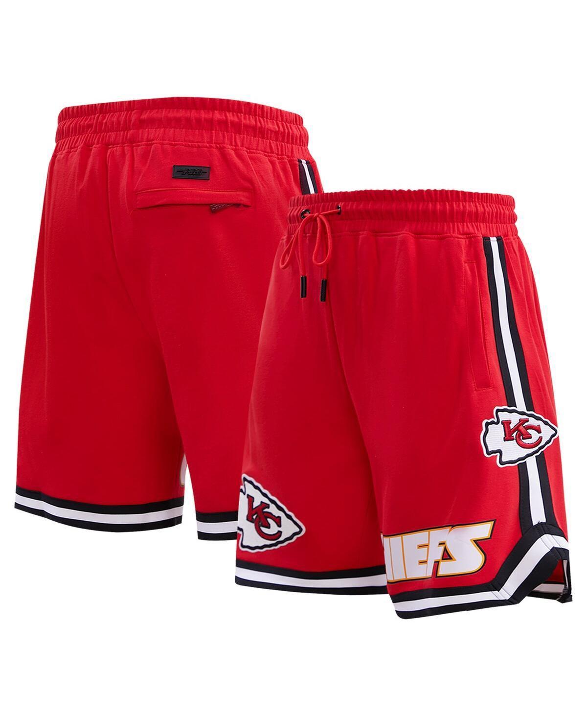 Mens Pro Standard Red Kansas City Chiefs Classic Chenille Shorts Product Image