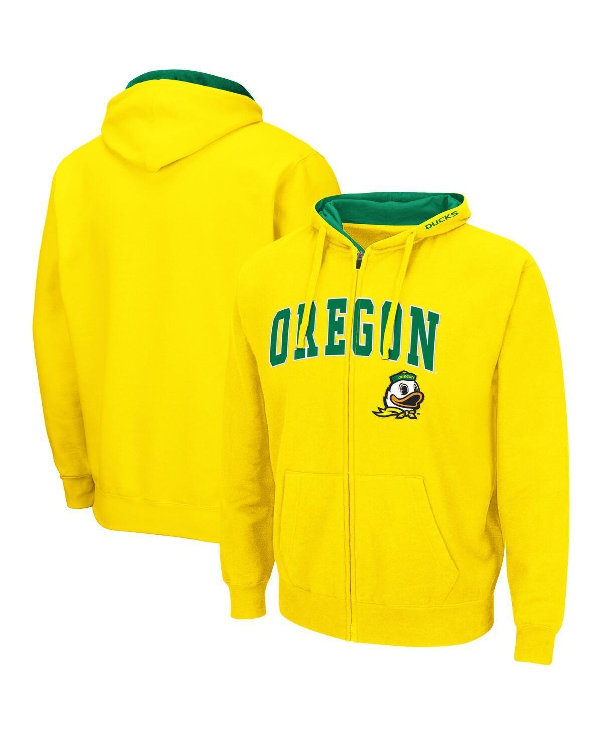 Colosseum Mens Oregon Ducks Arch & Logo 3.0 Full-Zip Hoodie Product Image