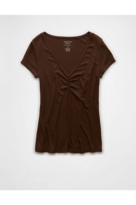 AE Soft Sexy Cinch-Front T-Shirt Womens Product Image