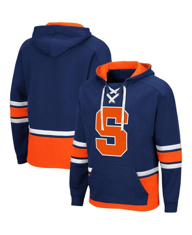 Mens Colosseum Illinois Fighting Illini Lace Up 3.0 Pullover Hoodie Blue Product Image