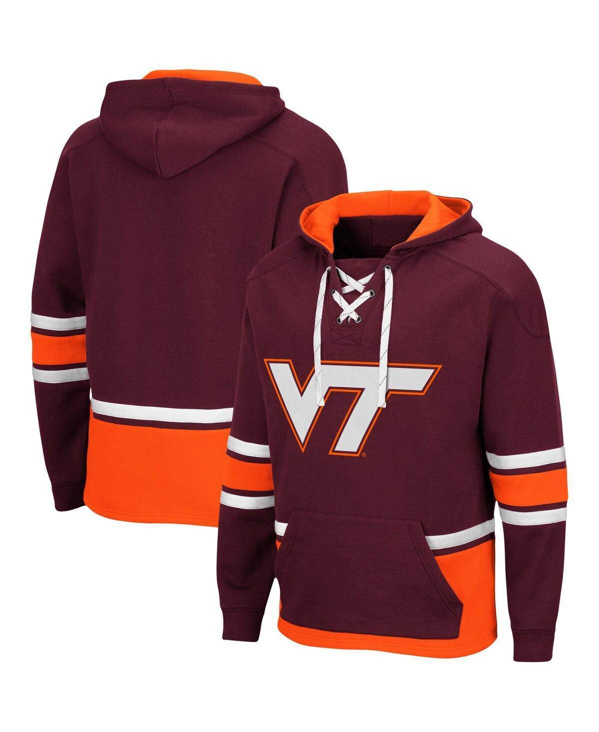 Mens Colosseum Maroon Virginia Tech Hokies Lace Up 3.0 Pullover Hoodie Product Image