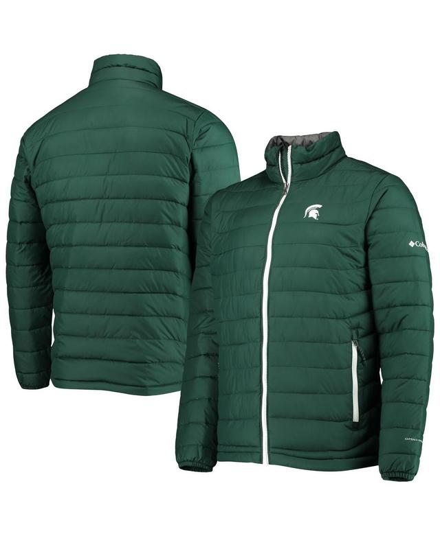 Mens Green Michigan State Spartans Powder Lite Omni-Heat Reflective Full-Zip Jacket Product Image