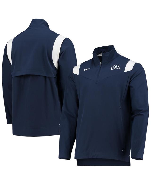 Mens Nike Navy Team USA On-Field Quarter-Zip Jacket Usa Blue Product Image