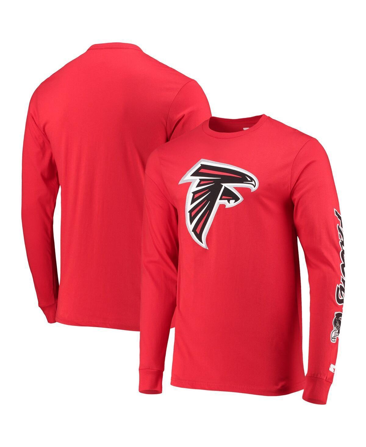 Mens Starter Red Atlanta Falcons Halftime Long Sleeve T-shirt Product Image