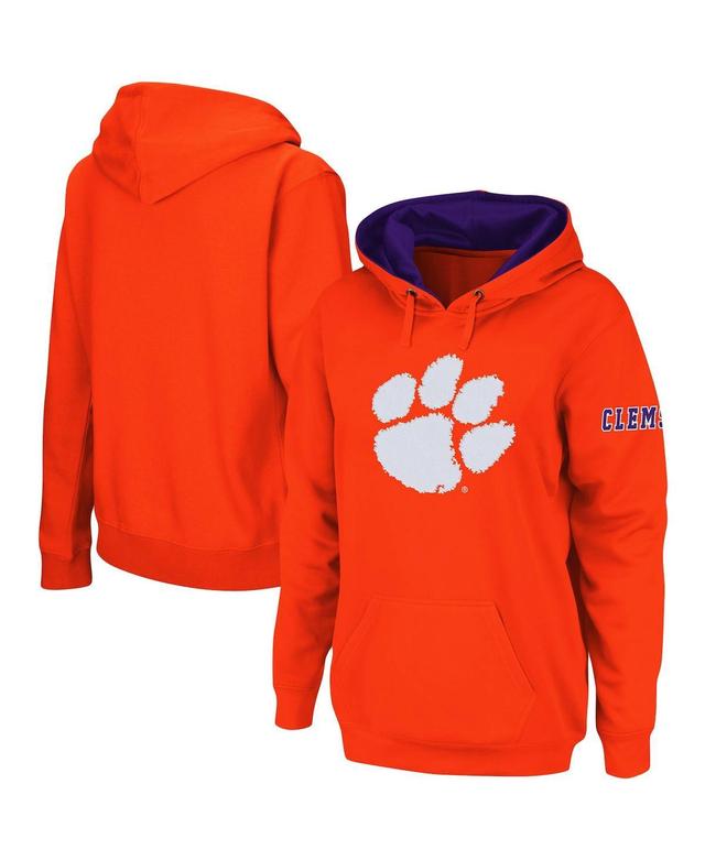 Womens Clemson Tigers Big Logo Pullover Sweatshirt Product Image