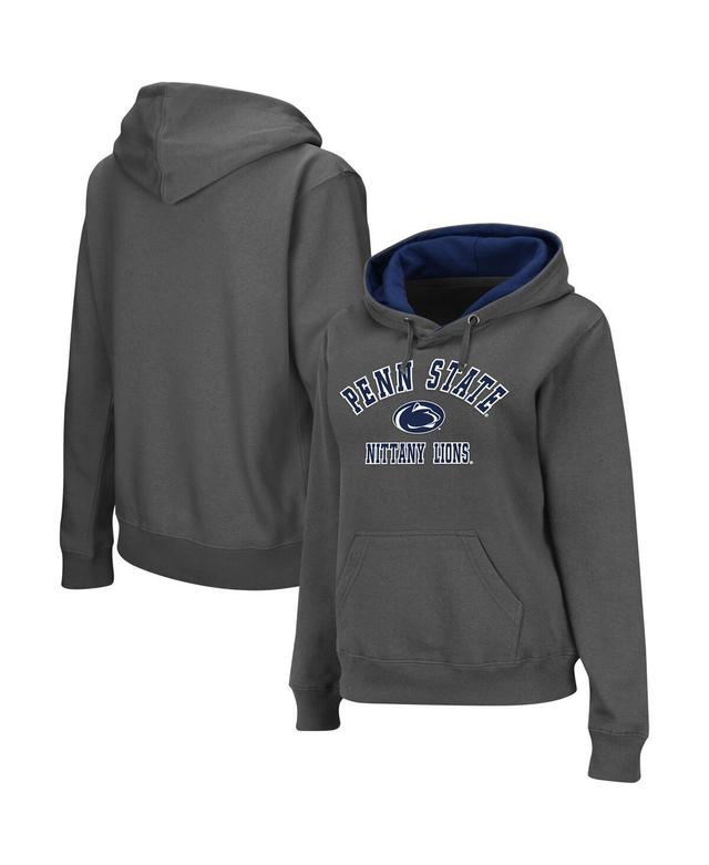 Womens Charcoal Penn State Nittany Lions Arch & Logo 2 Pullover Hoodie Product Image