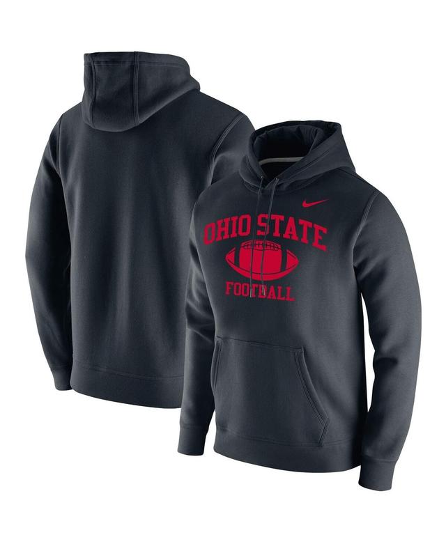 Mens Nike Black Georgia Bulldogs Retro Football Club Fleece Pullover Hoodie Product Image